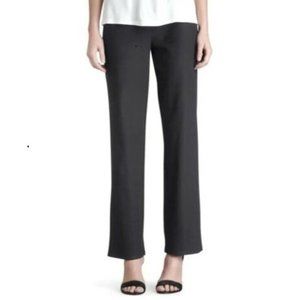 EILEEN FISHER System Black Washable Stretch Crepe Straight Leg Pants 28" PP XS